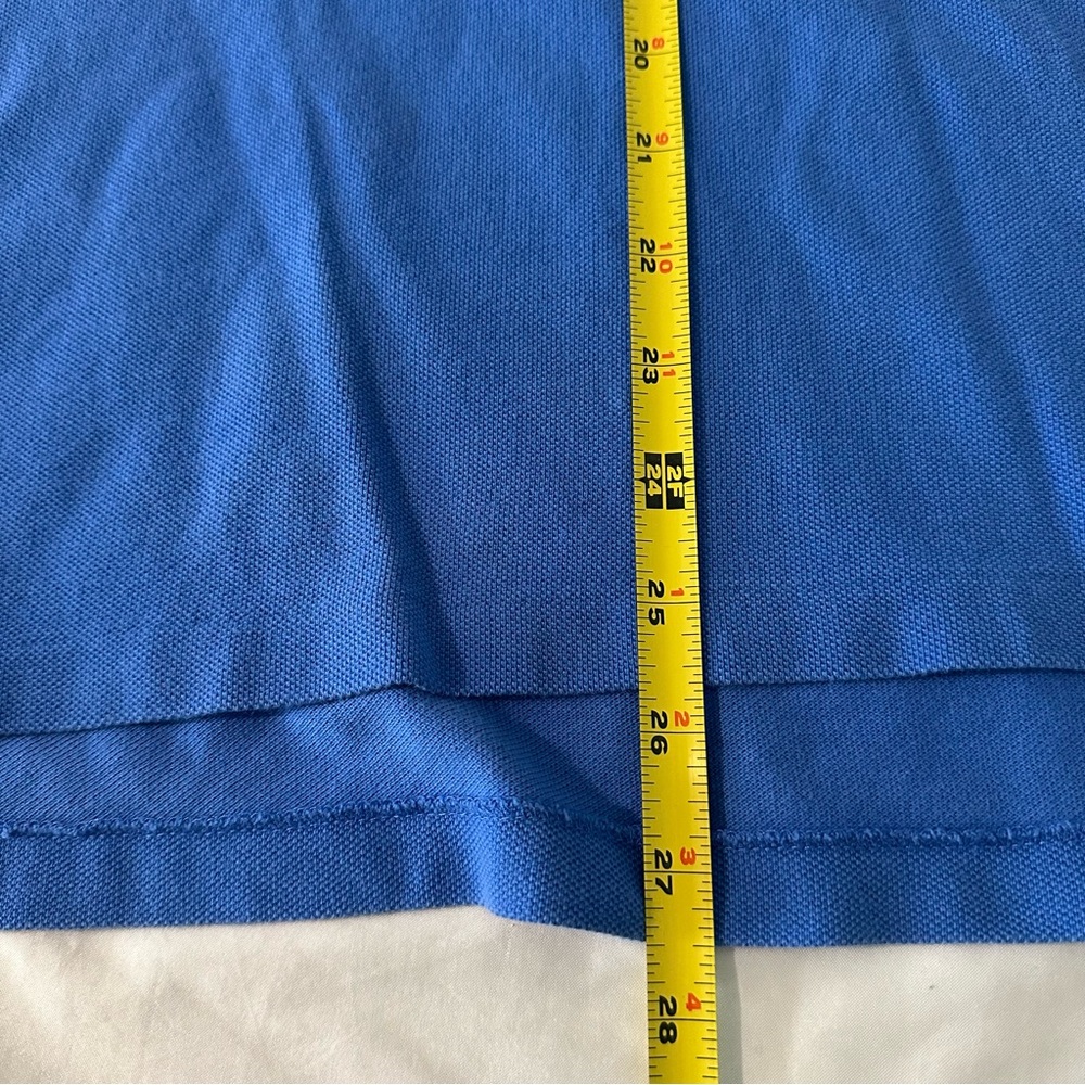 Polo Ralph Lauren Mens Custom Fit Polo Shirt sz XL Blue Yellow Pony Preppy EUC - Picture 8 of 8